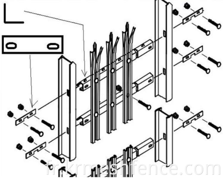 Palisade Fence/Chain Link Fence Grill Design (Factory Price)